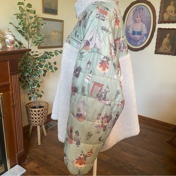 Disney Parks Haunted Mansion Jacket • 3X • Sherpa & Fleece Hybrid • Plus Size - Picture 5 of 9